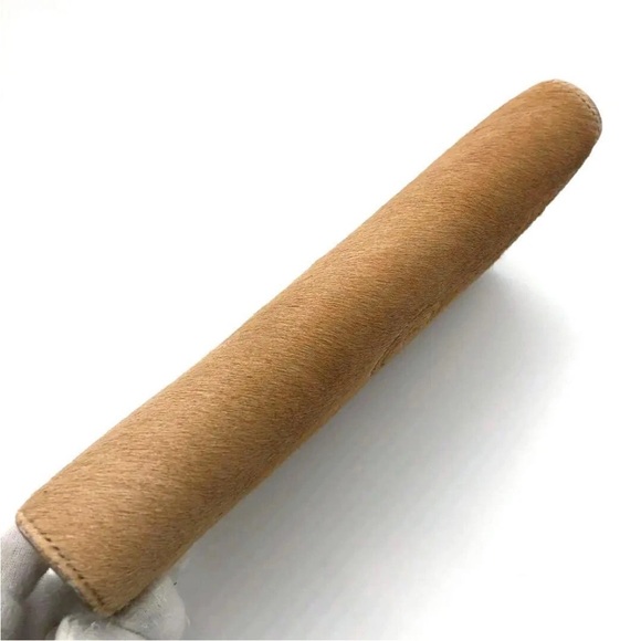 Yves Saint Laurent Brown Leather Clutch - Picture 9 of 13